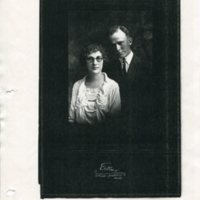 Wedding photo of Mr. &amp; Mrs. Ralph Mock (Anna G. Witttmann)