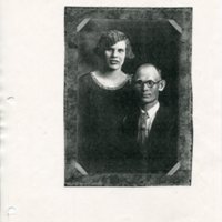 Wedding photo of Mr. &amp; Mrs. Charles L. Rogers (Bertha M. Wittmann)