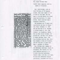 Scan of Ione Kelley Wittmann&#039;s Ottawa Herald obituary of January 15, 1930 and transcript.  