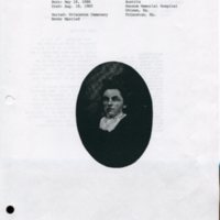 Scan of photo and information sheet about Mary Wittmann, 1886-1965.<br /><br />
