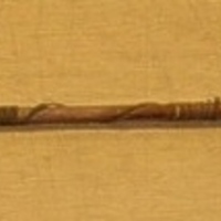 Ivory tipped harpoon with leather strapping