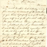 Letter to Mrs. Tauy Jones from A. D. Dearborn